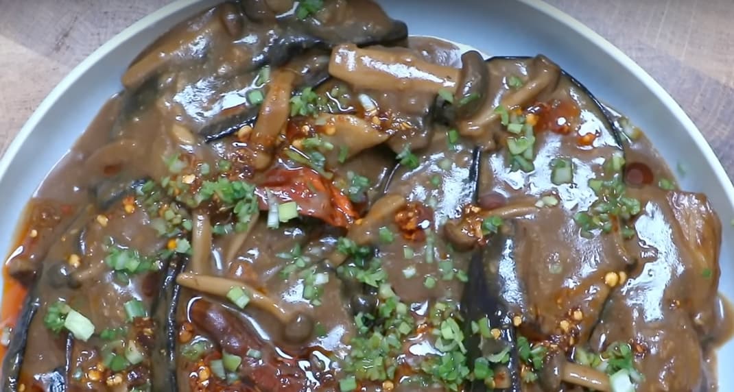 Berenjenas guisadas con miso